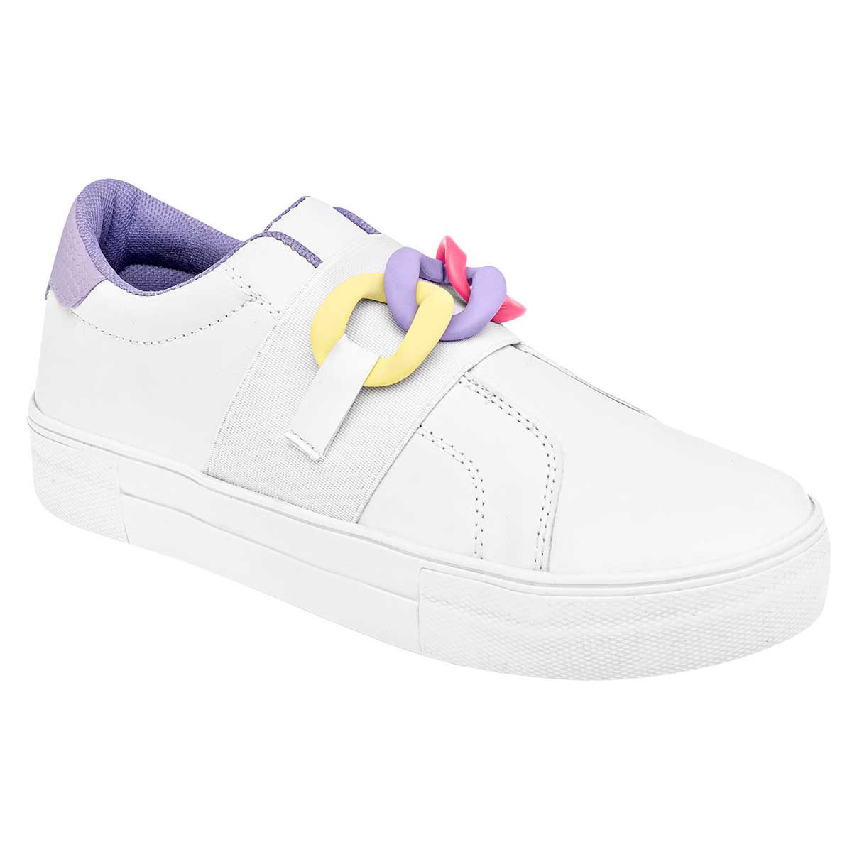 Tenis sin cordones Exterior Sintético Color Blanco Para Mujer De Daddy