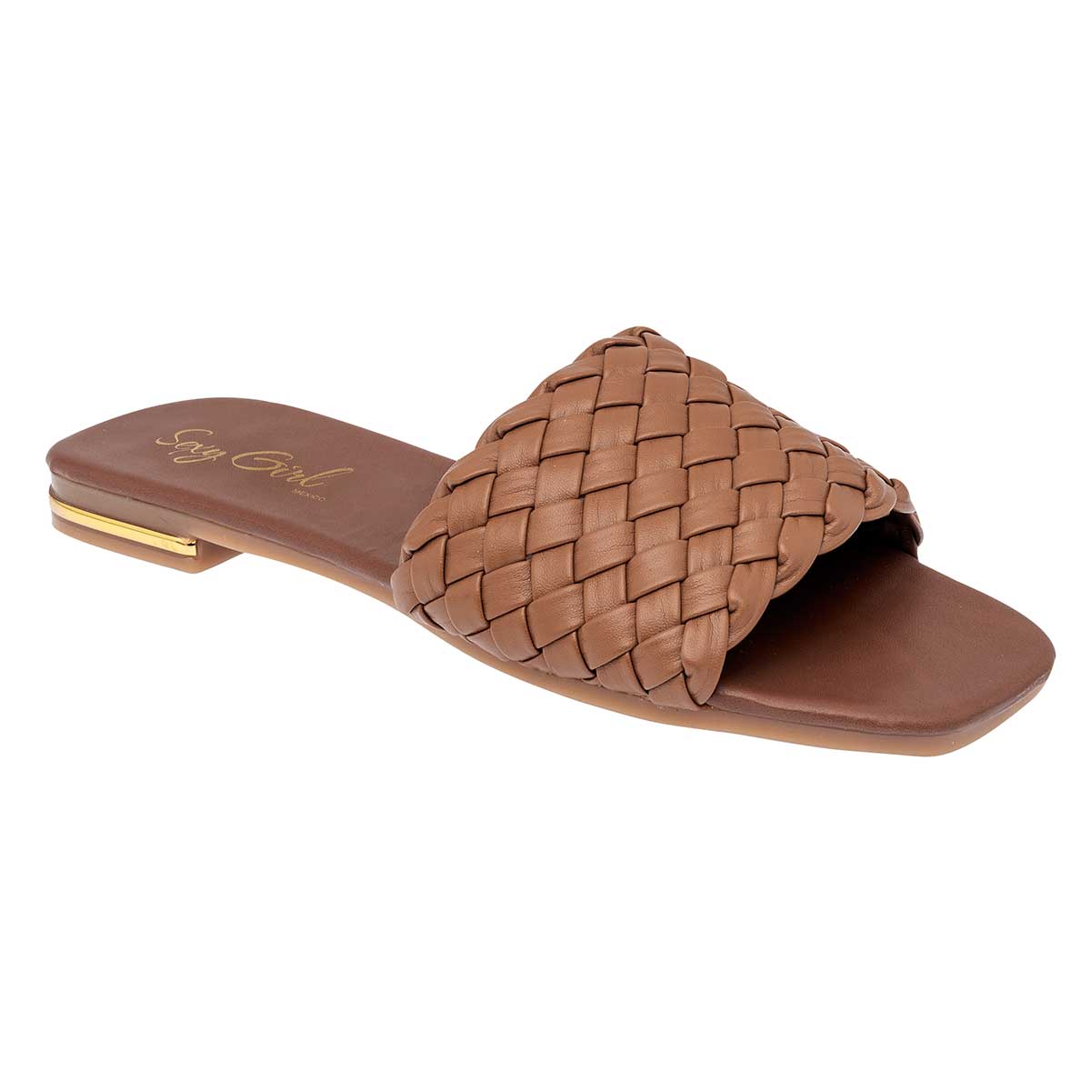 Sandalias de piso Exterior Sintético Color Camel Para Mujer De Sexy Girl