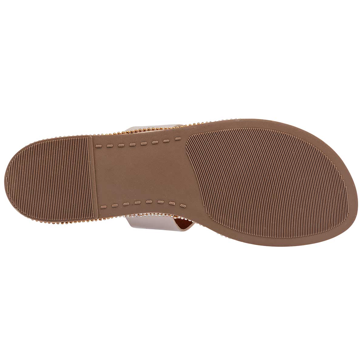 Sandalias de piso Exterior Sintético Color Beige Para Mujer De Sexy Girl