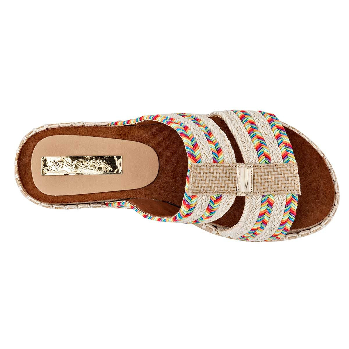 Sandalias con plataforma Exterior Sintético Color Beige Para Mujer De Sexy Girl