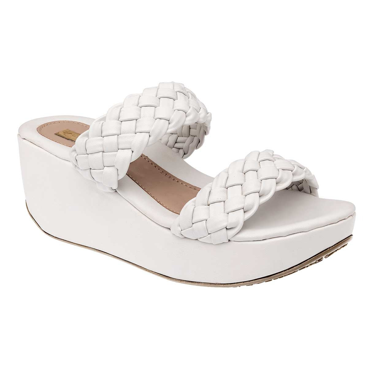 Sandalias con plataforma Exterior Sintético Color Blanco Para Mujer De Sexy Girl