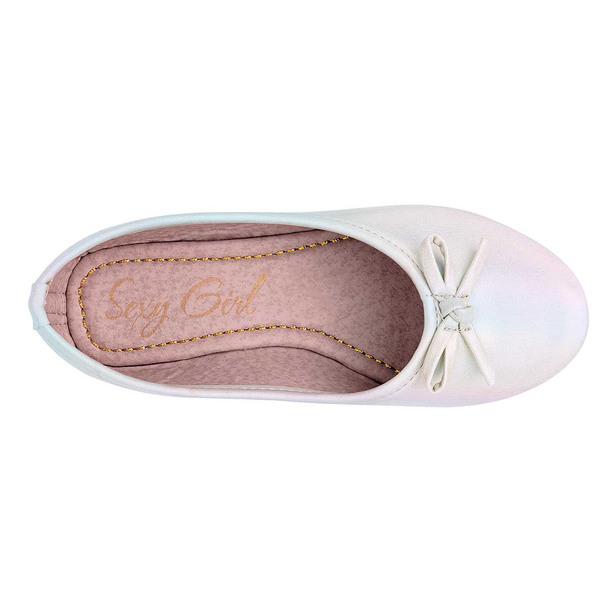 Flats clásicas Exterior Piel sintética Color Blanco Para Mujer De Sexy Girl