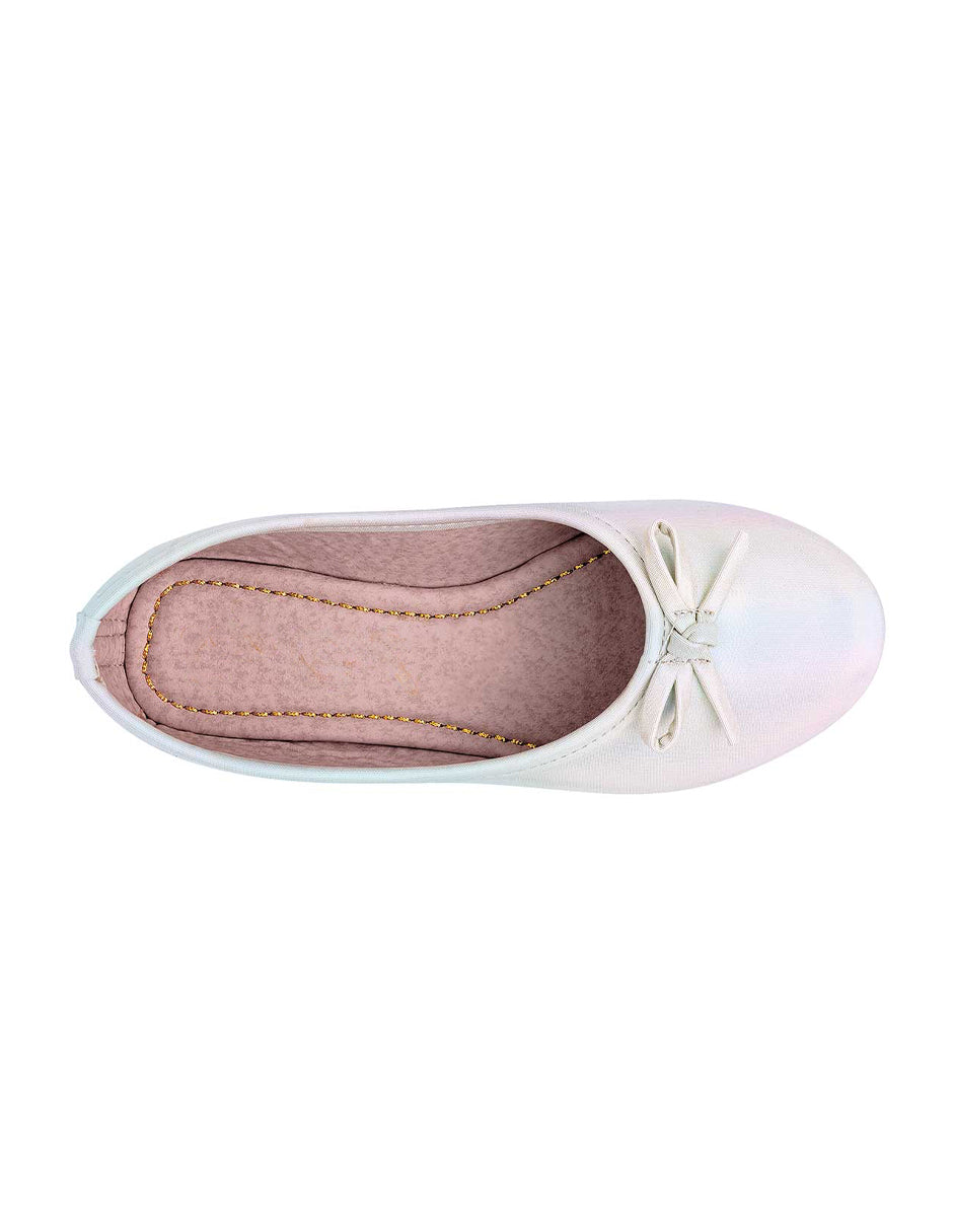 Flats clásicas Exterior Sintético Color Blanco Para Mujer De RBBASICS