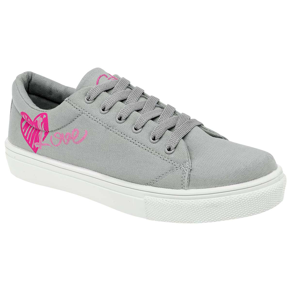 Tenis con cordones Exterior Textil Color Gris Para Mujer De RBCOLLECTION