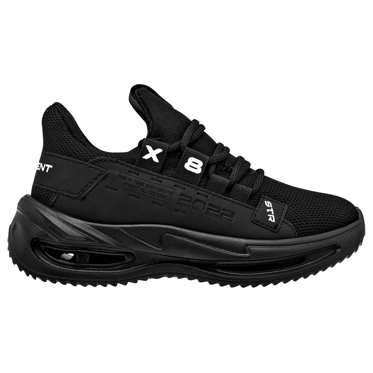 Tenis Exterior Textil Color Negro Para Niño De Stars of the World