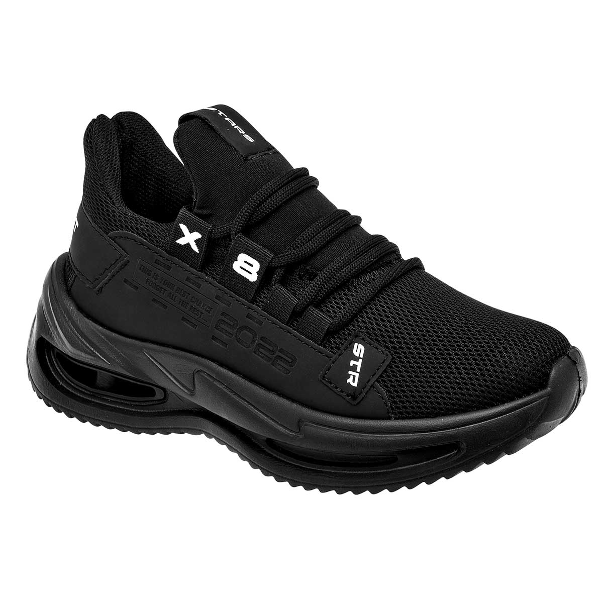 Tenis Exterior Textil Color Negro Para Niño De Stars of the World