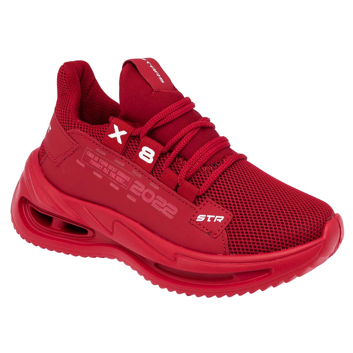 Tenis completamente online rojos