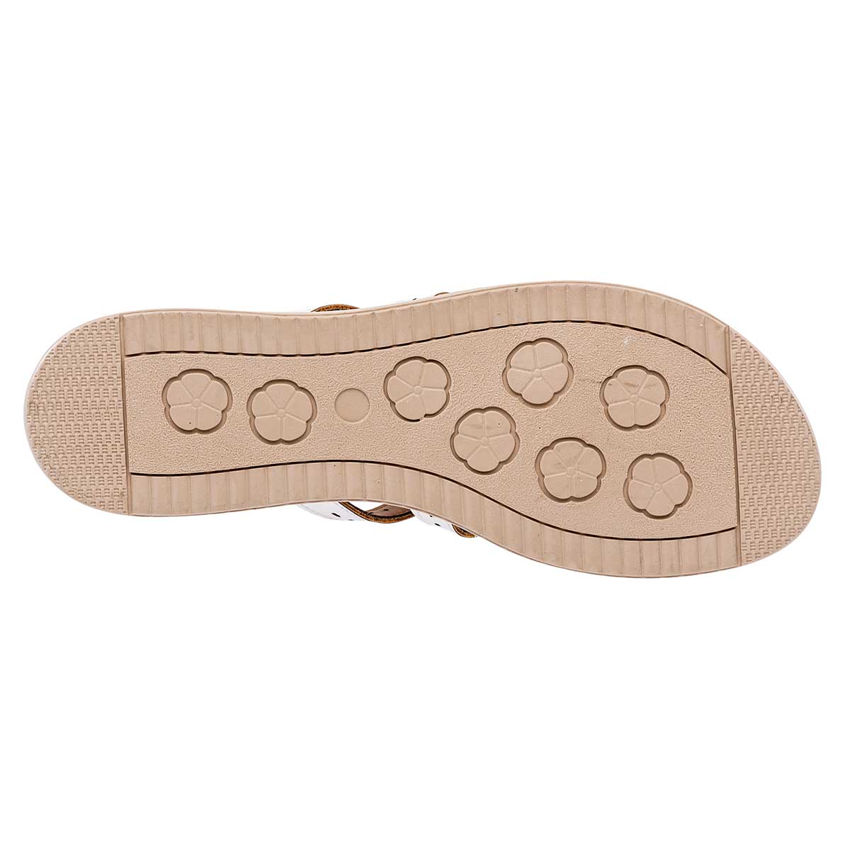 Sandalias de piso Exterior Sintético Color Blanco Para Mujer De RBCOLLECTION