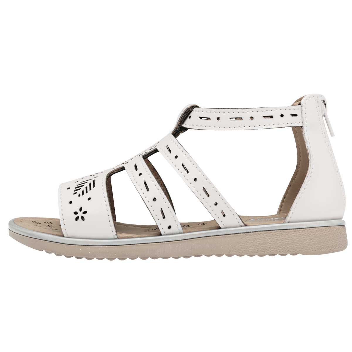 Sandalias de piso Exterior Sintético Color Blanco Para Mujer De RBCOLLECTION