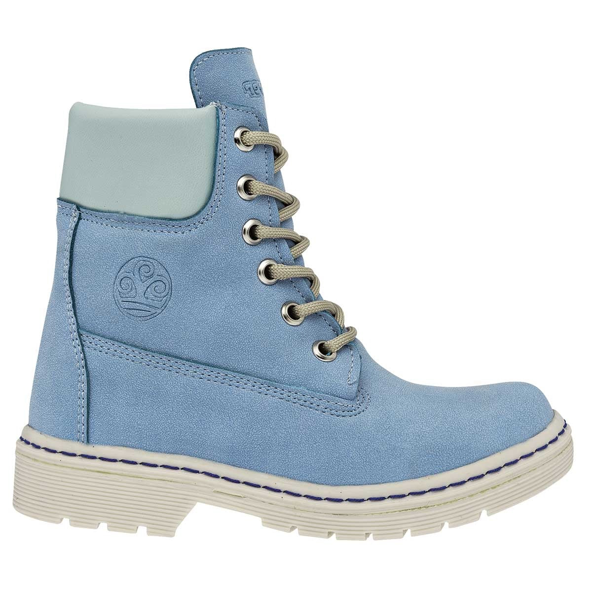 Botas Exterior Sintético Color Azul Para Niña De Trends