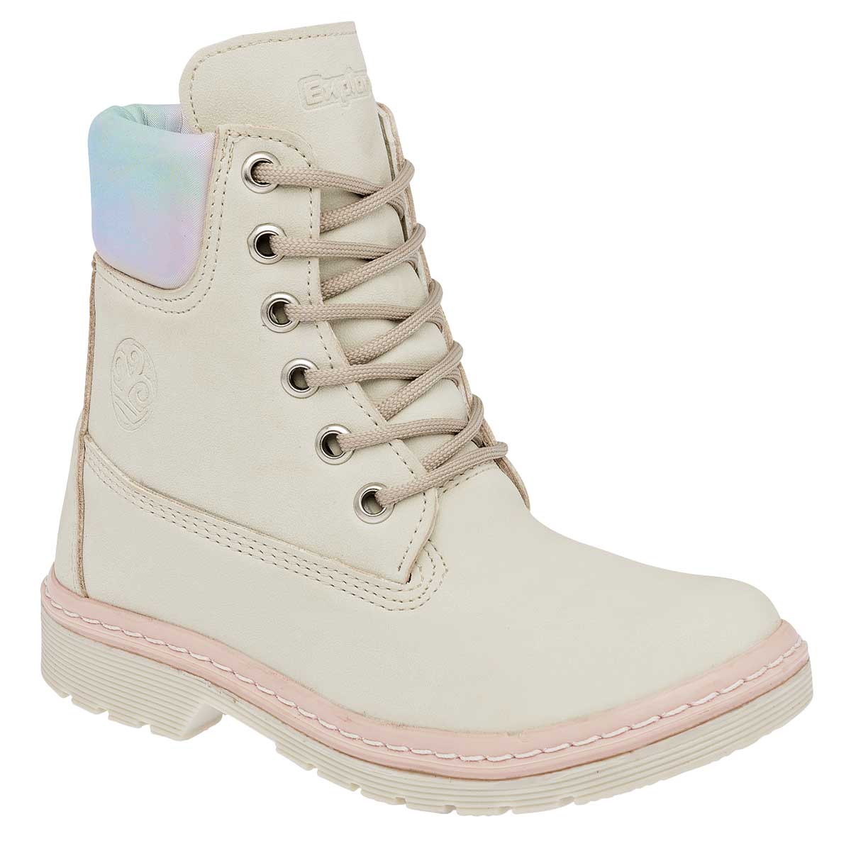 Botas Exterior Sintético Color Beige  Para Niña De Trends