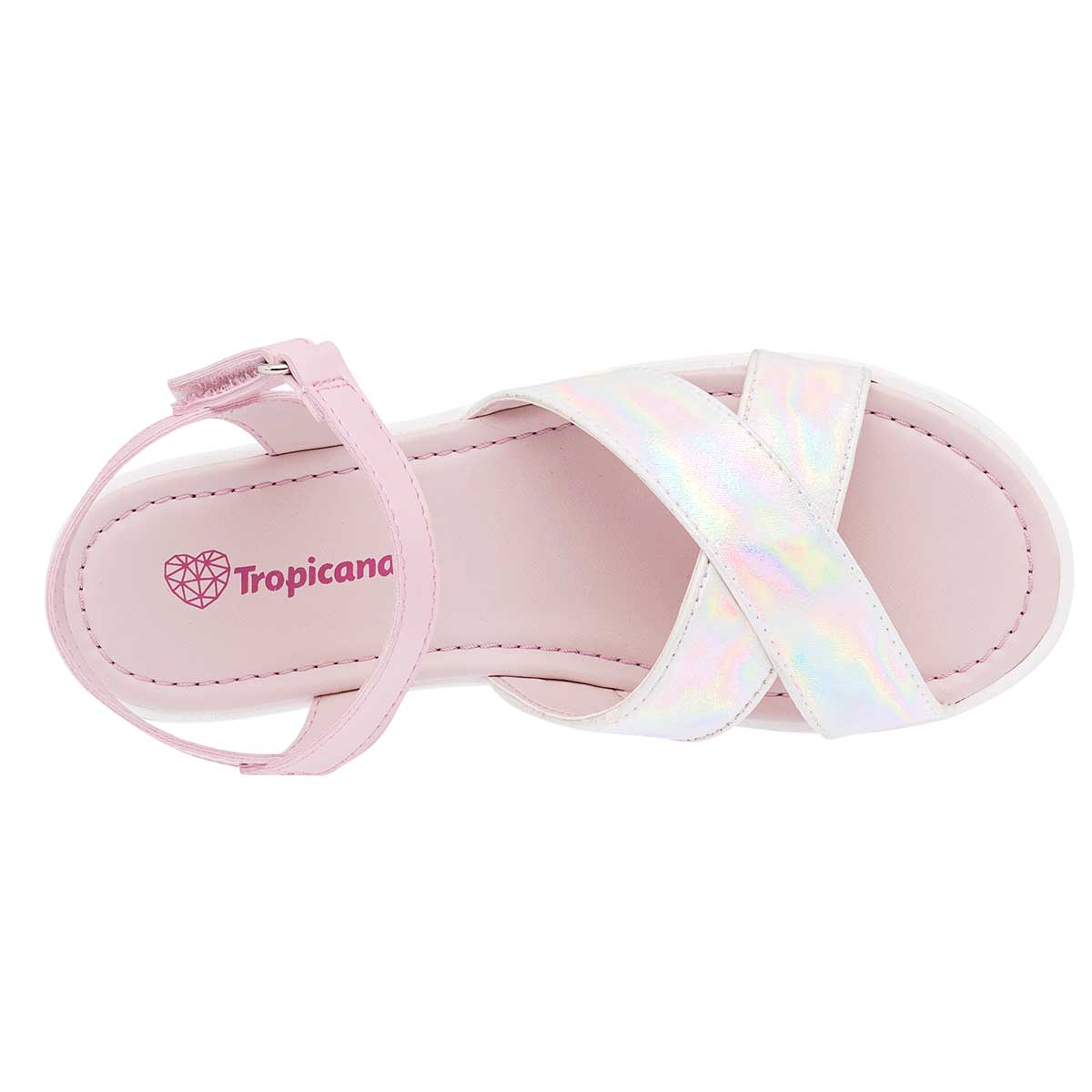 Sandalias de piso Exterior Sintético Color Blanco Para Mujer De Tropicana