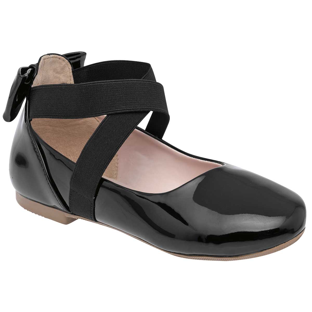 Flats clásicas Exterior Piel sintética Color Negro De Charol Para Mujer De Tropicana