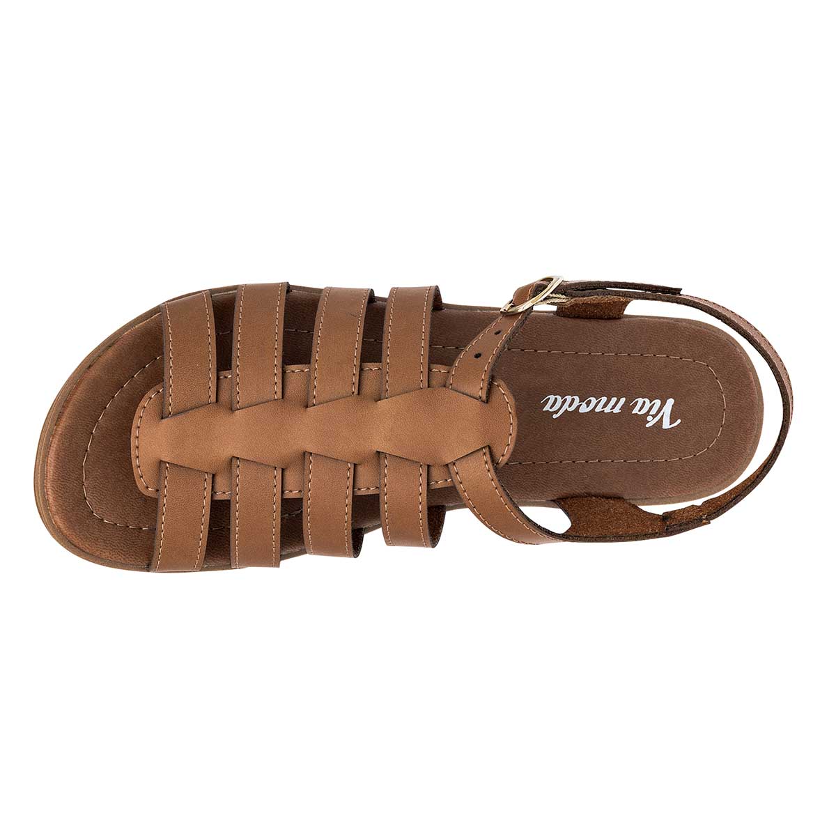 Sandalias con plataforma Exterior Sintético Color Camel Para Mujer De Via Moda