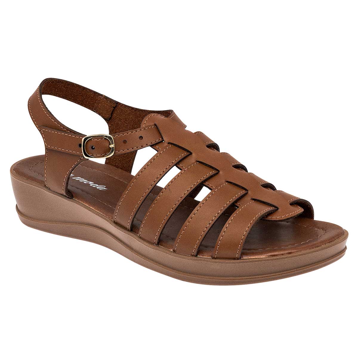 Sandalias con plataforma Exterior Sintético Color Camel Para Mujer De Via Moda