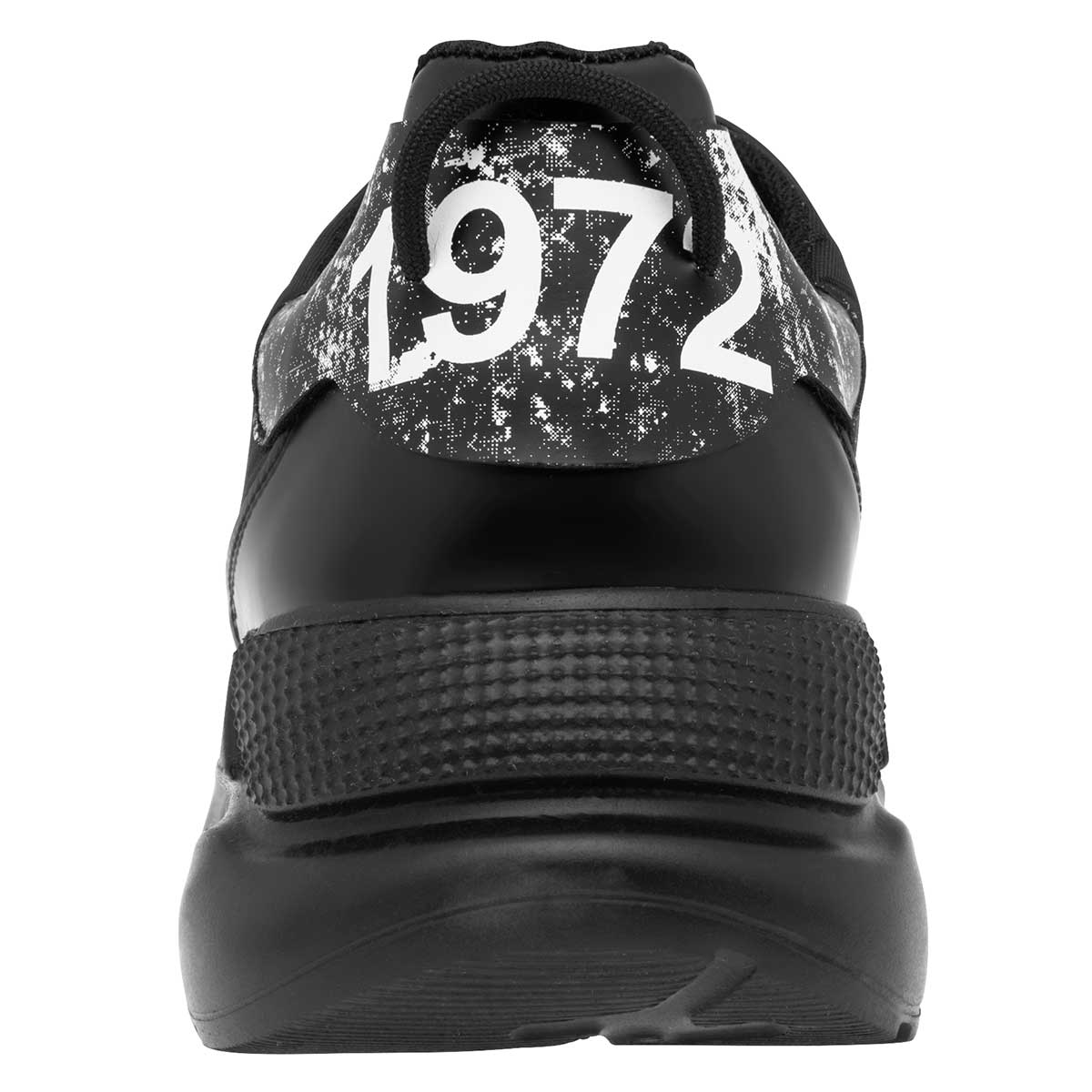 Tenis tipo deportivo  Exterior Sintético Color Negro Con Blanco Para Hombre De What's U?