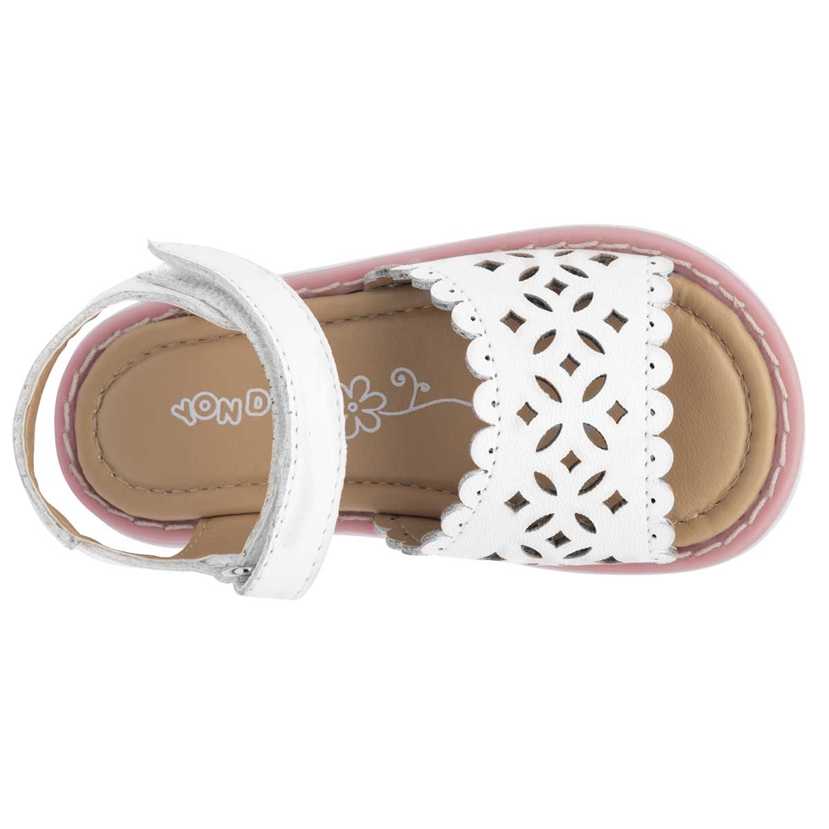 Sandalias Exterior Sintético Color Blanco Para Niña De Yondeer