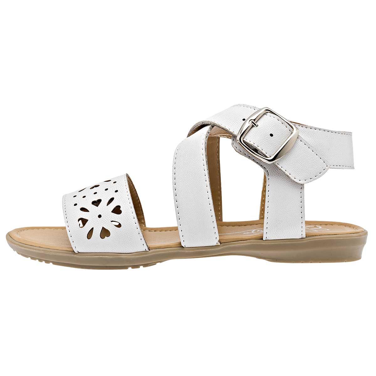 Sandalias de piso Exterior Sintético Color Blanco Para Mujer De Yondeer