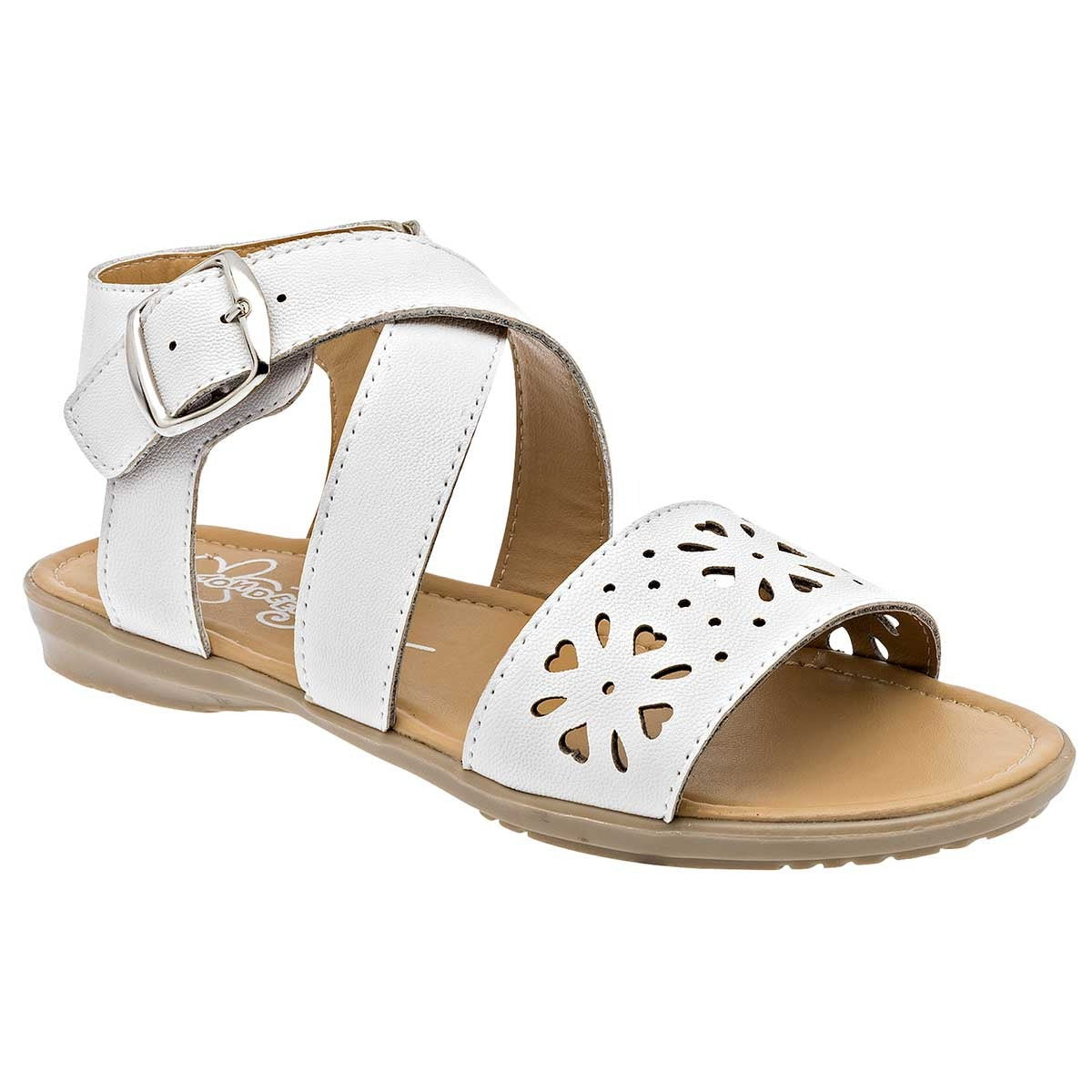 Sandalias de piso Exterior Sintético Color Blanco Para Mujer De Yondeer