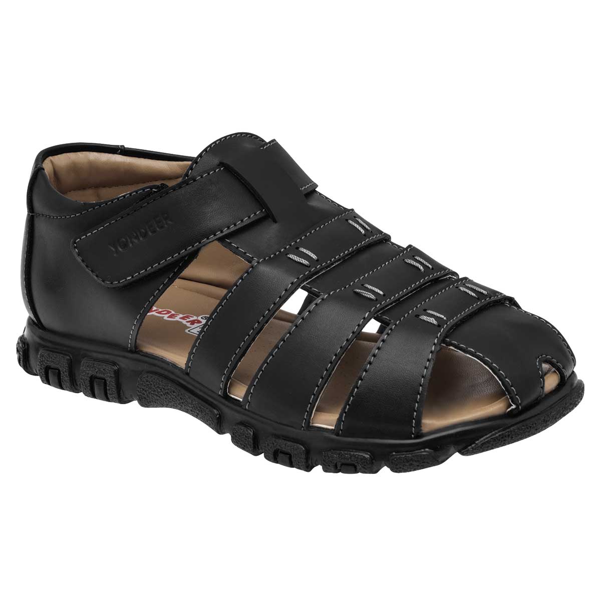 Sandalias Exterior Sintético Color Negro Para Niño De Yondeer