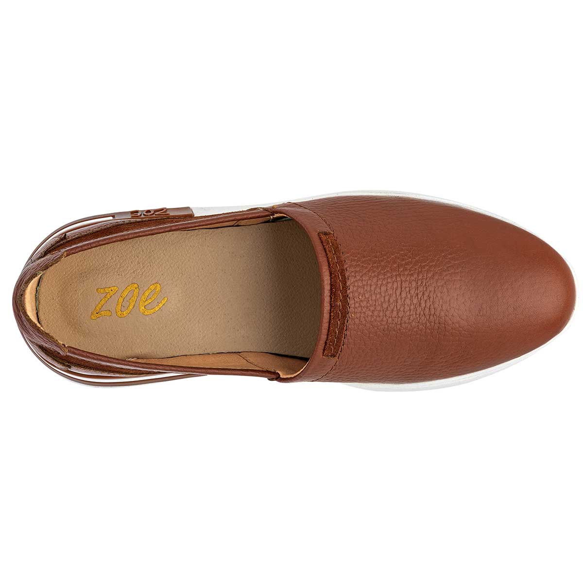 Confort Exterior Piel Color Camel Para Mujer De Zoe