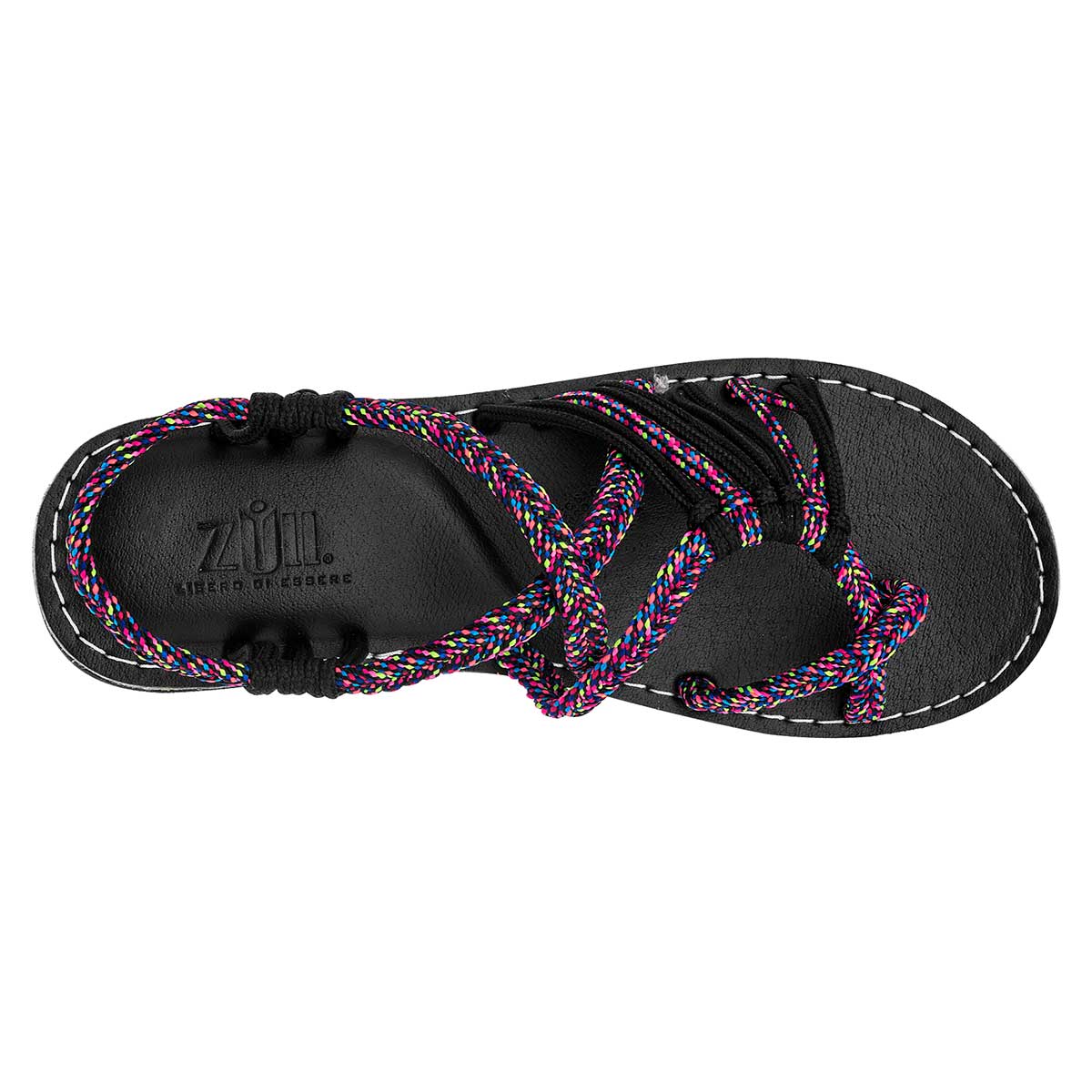 Sandalias de piso Exterior Sintético Color Negro Para Mujer De Zull