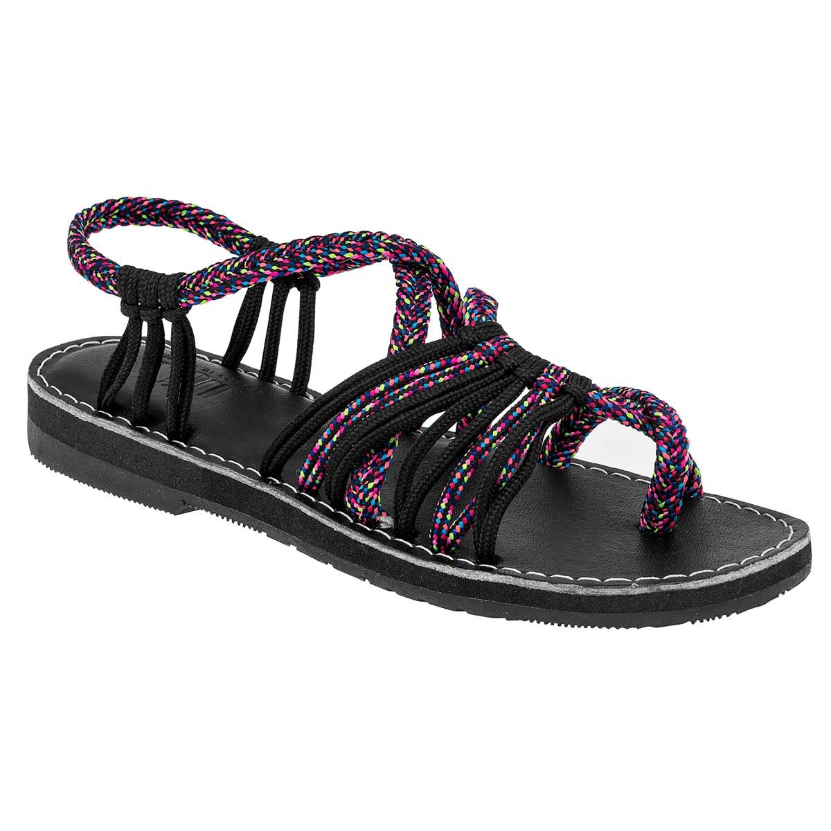 Sandalias de piso Exterior Sintético Color Negro Para Mujer De Zull