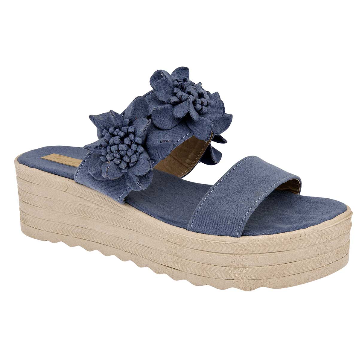 Sandalias con plataforma Exterior Sintético Color Azul Para Mujer De Sexy Girl