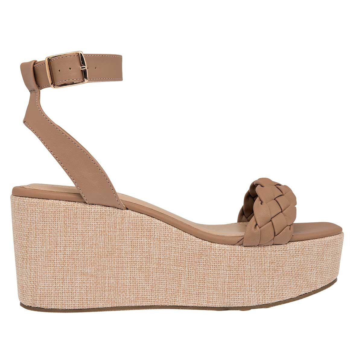 Sandalias con plataforma Exterior Sintético Color Beige  Para Mujer De Lady Paulina