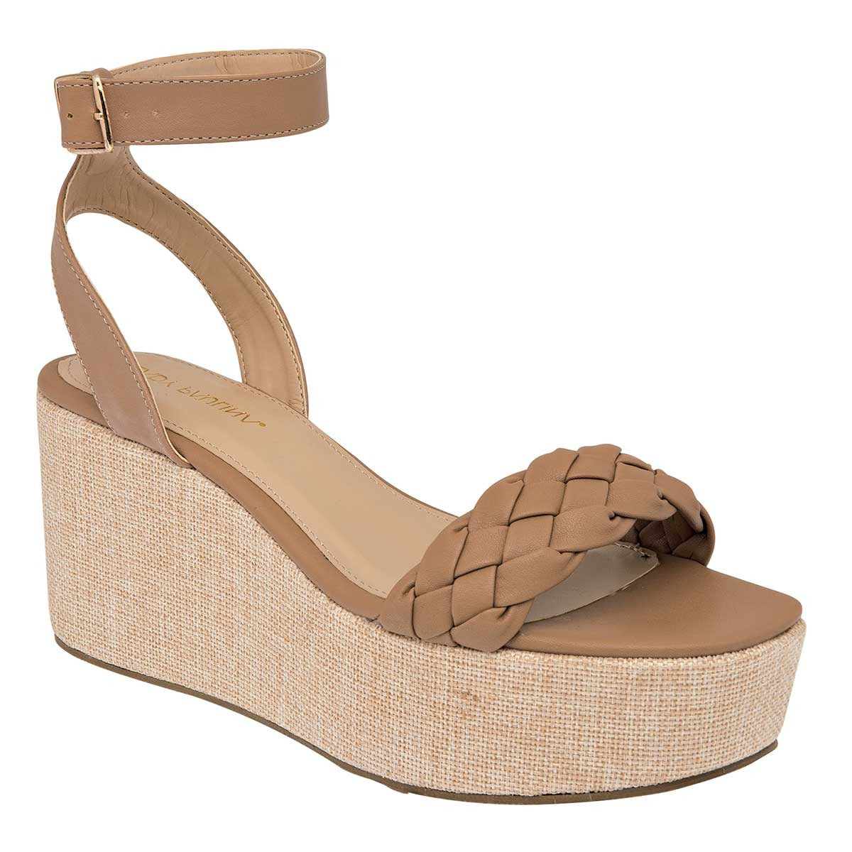 Sandalias con plataforma Exterior Sintético Color Beige  Para Mujer De Lady Paulina