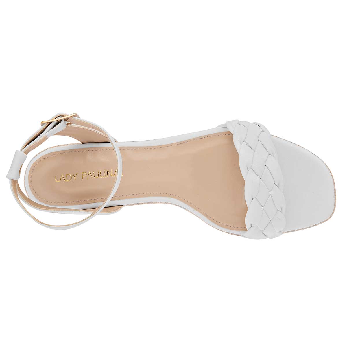 Sandalias con plataforma Exterior Sintético Color Blanco Para Mujer De Lady Paulina