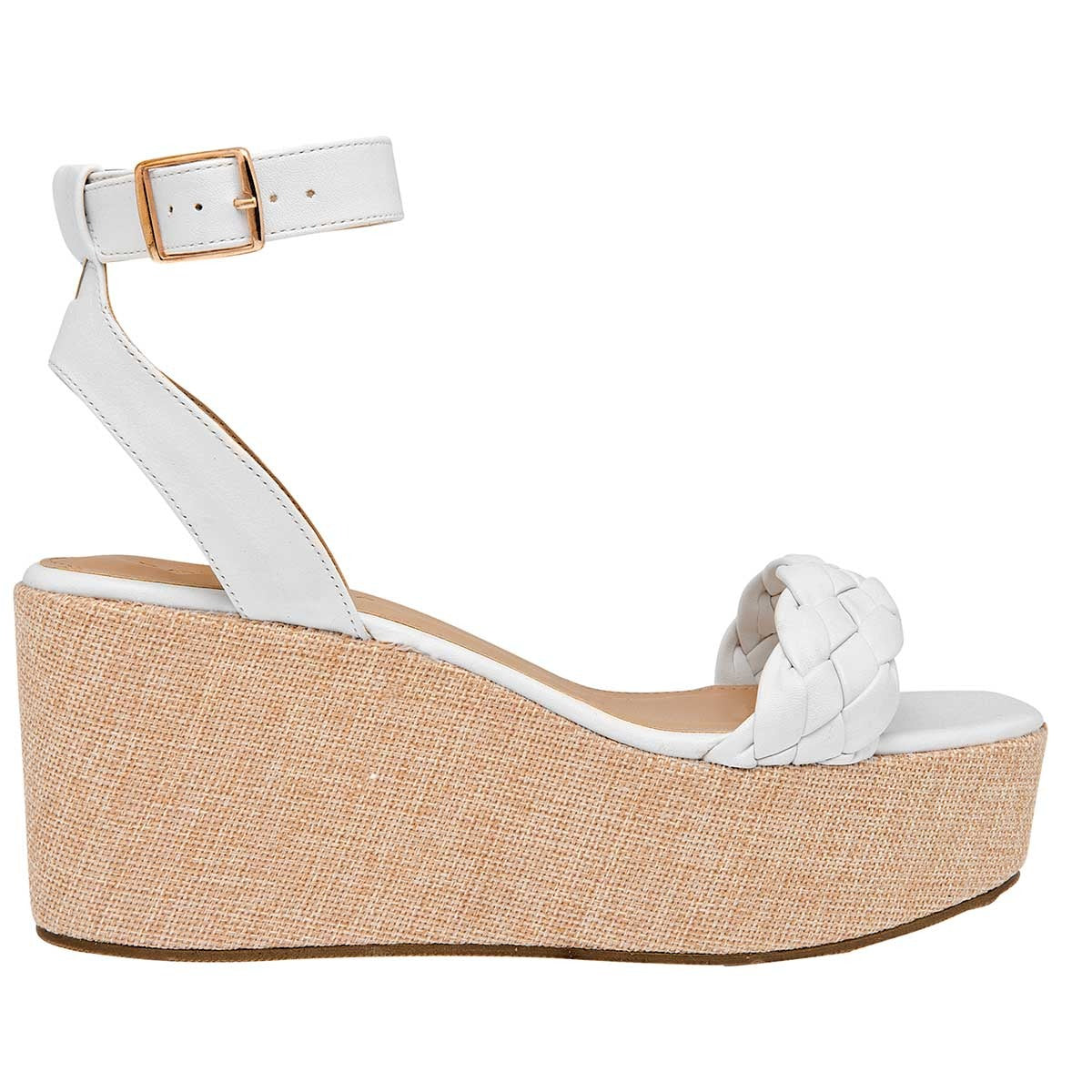 Sandalias con plataforma Exterior Sintético Color Blanco Para Mujer De Lady Paulina