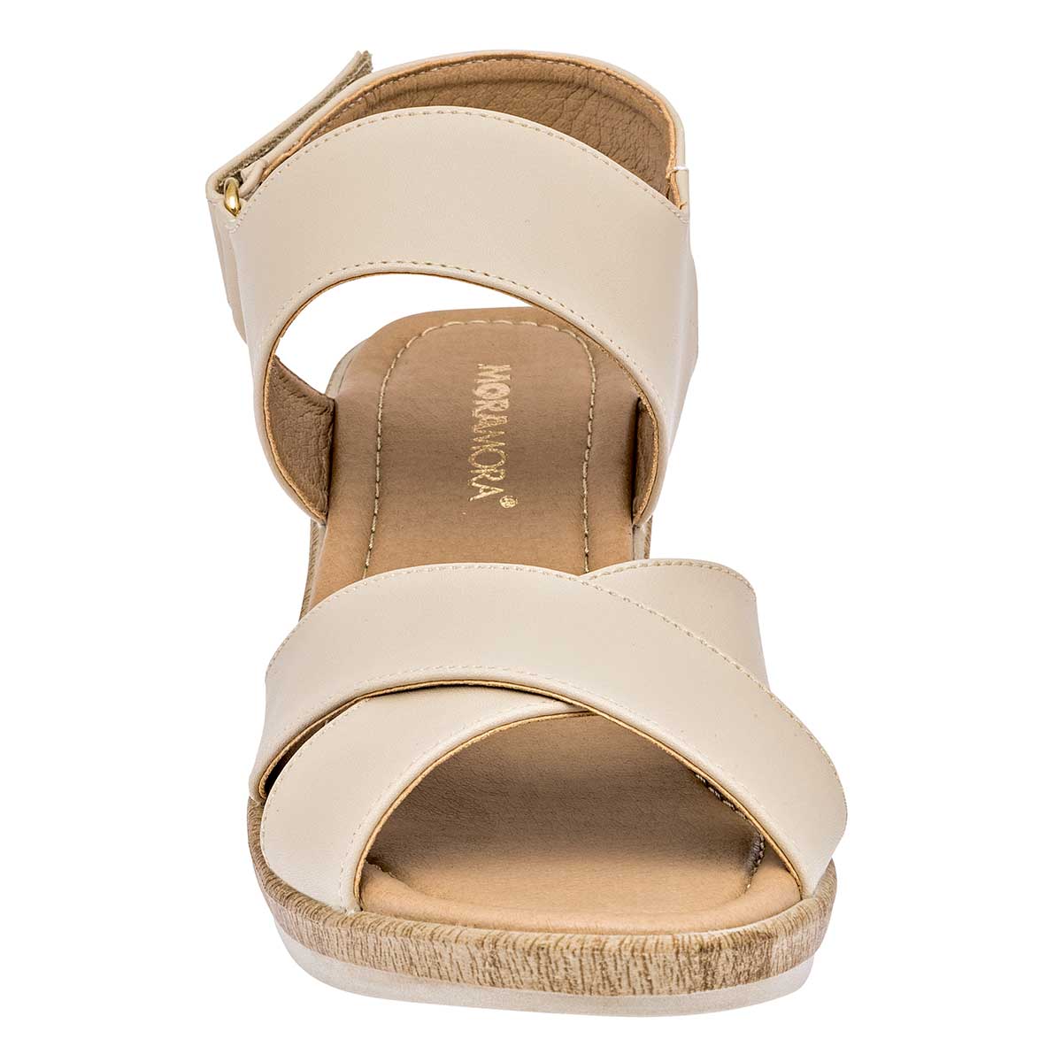 Sandalias con plataforma Exterior Sintético Color Beige  Para Mujer De Moramora