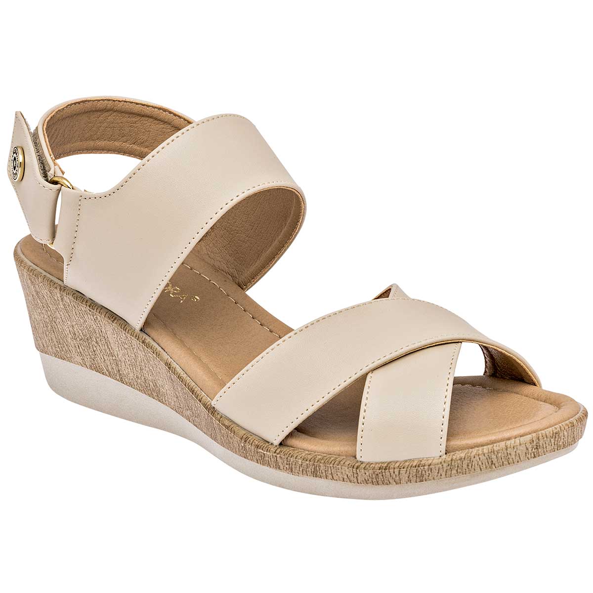 Sandalias con plataforma Exterior Sintético Color Beige  Para Mujer De Moramora