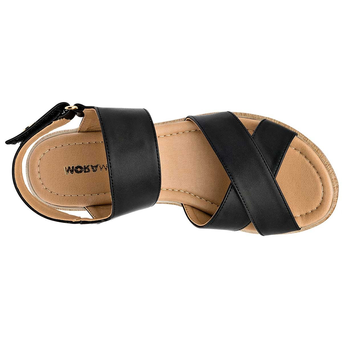 Sandalias con plataforma Exterior Sintético Color Negro Para Mujer De Moramora