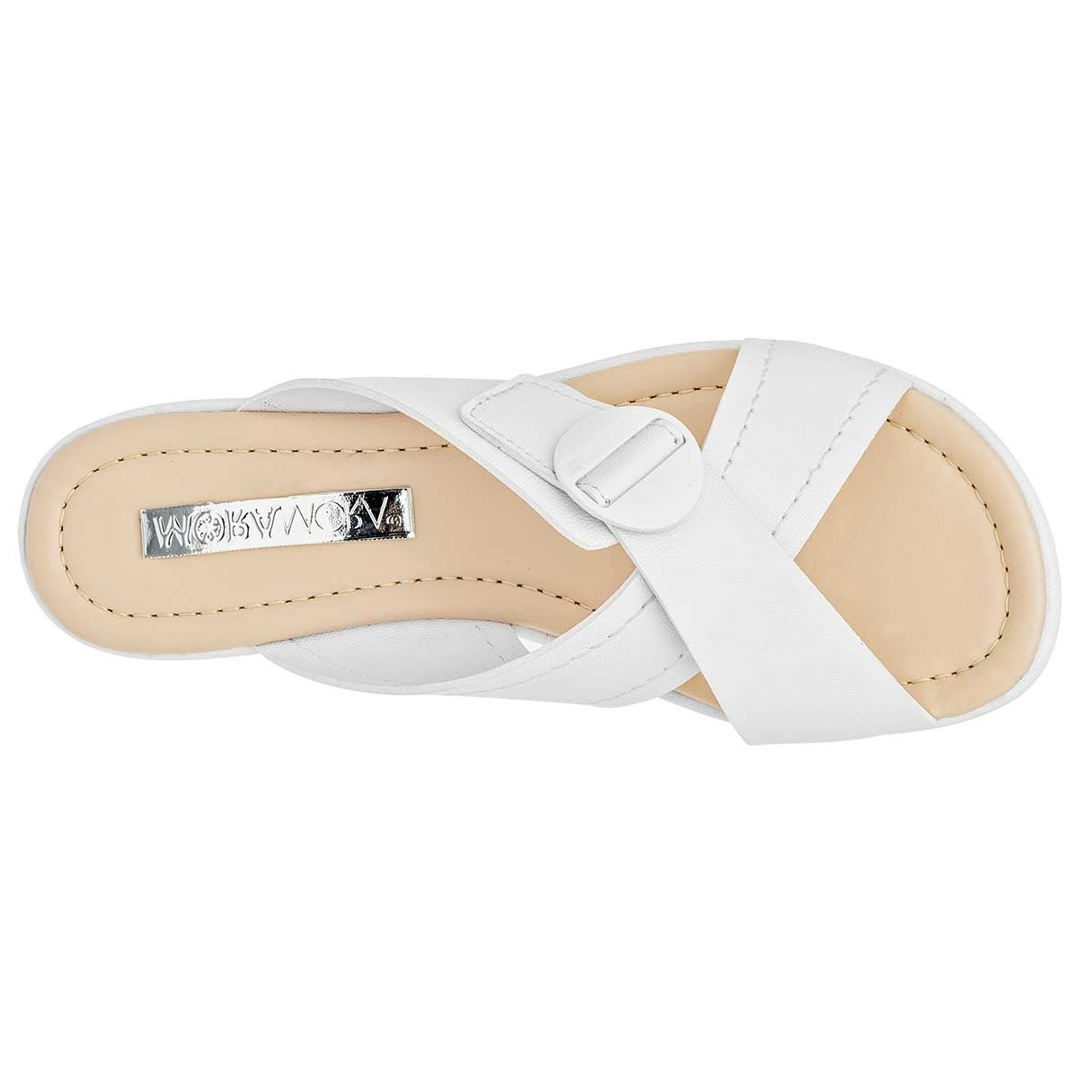 Sandalias con plataforma Exterior Sintético Color Blanco Para Mujer De Moramora