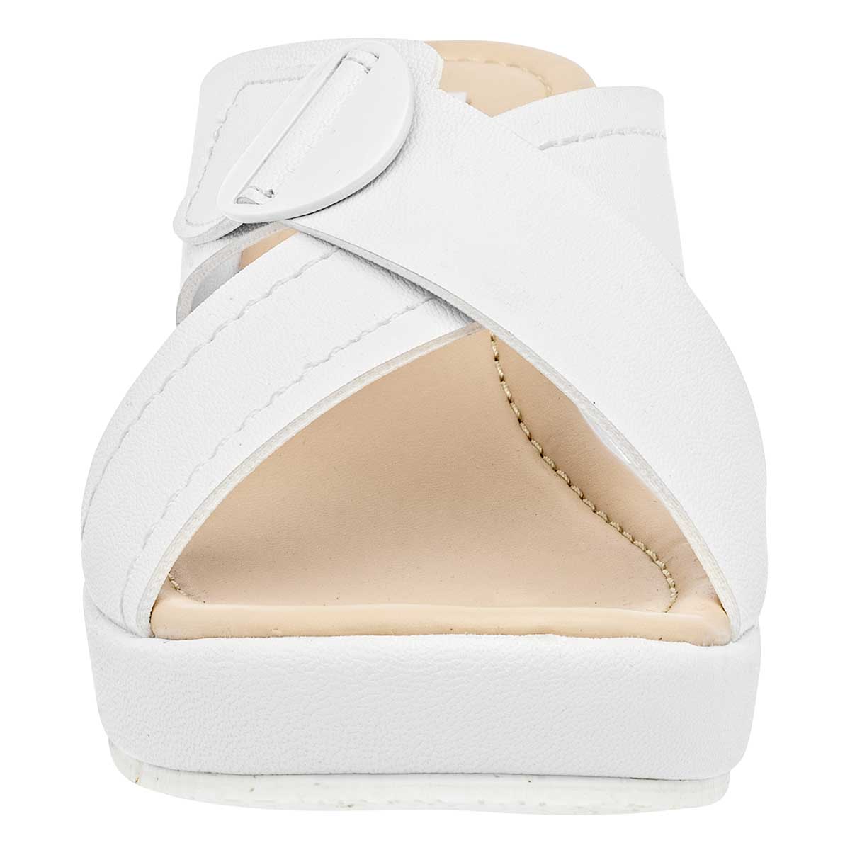 Sandalias con plataforma Exterior Sintético Color Blanco Para Mujer De Moramora