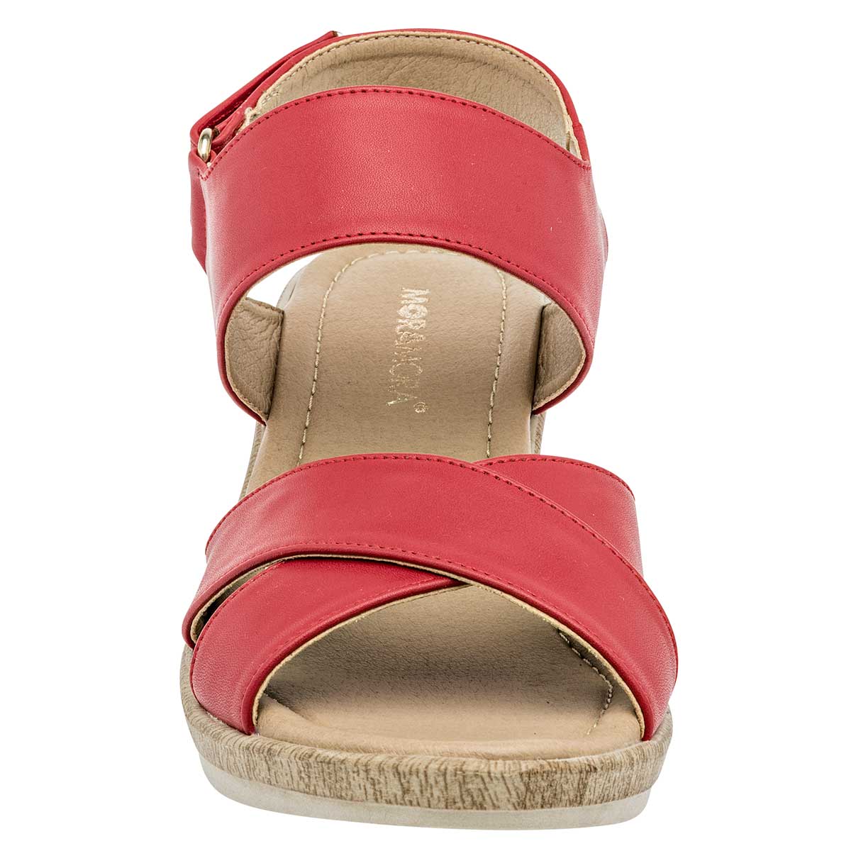 Sandalias con plataforma Exterior Sintético Color Rojo Para Mujer De Moramora