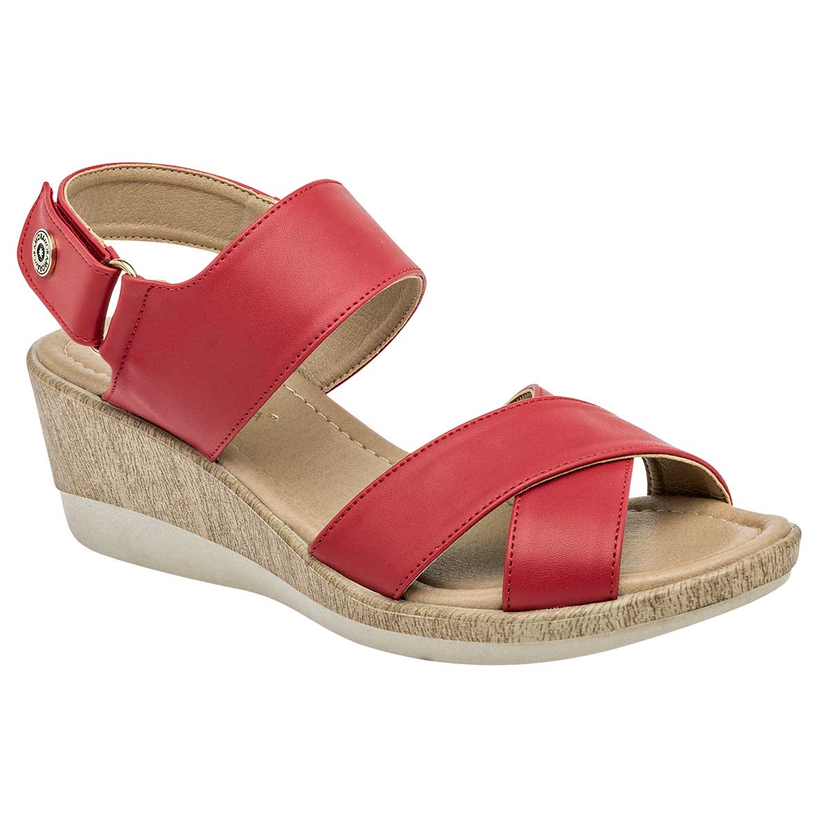 Sandalias con plataforma Exterior Sintético Color Rojo Para Mujer De Moramora