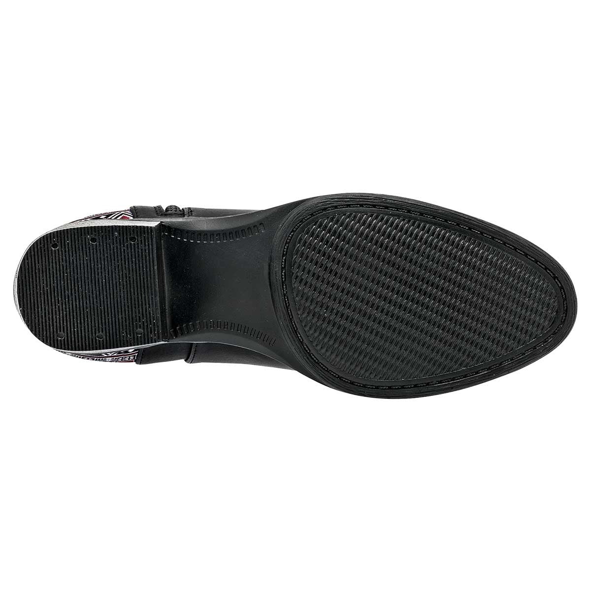 Botín con tacón Exterior Piel sintética Color Negro Para Mujer De Mora Tierra