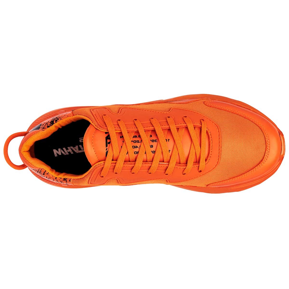 Tenis tipo deportivo  Exterior Sintético Color Naranja Para Hombre De What's U?