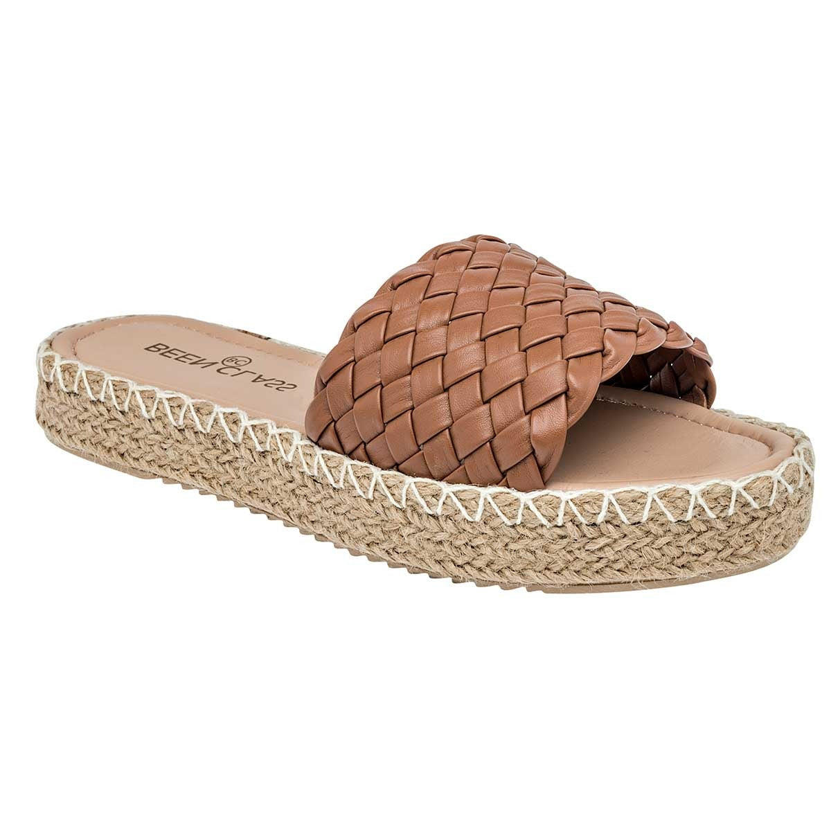 Sandalias de piso Exterior Sintético Color Camel Para Mujer De Been Class