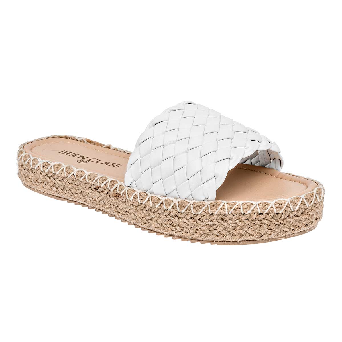 Sandalias de piso Exterior Sintético Color Blanco Para Mujer De Been Class