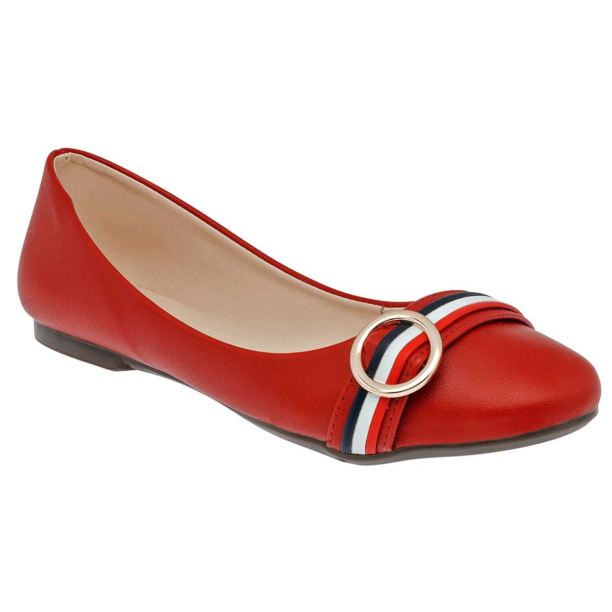 Flats clásicas Exterior Piel sintética Color Rojo Para Mujer De RBCOLLECTION