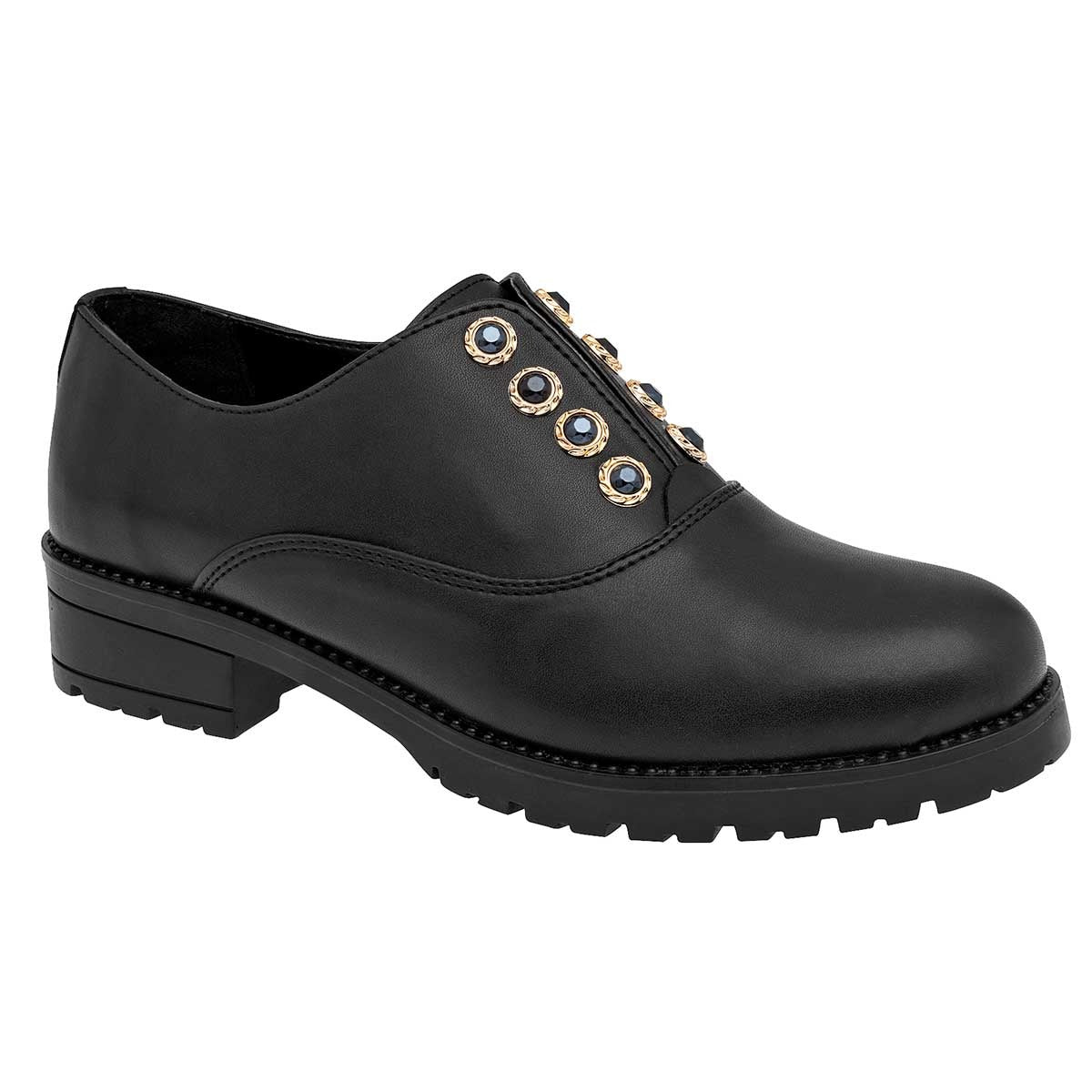 Oxfords Exterior Piel sintética Color Negro Para Mujer De Taguesi