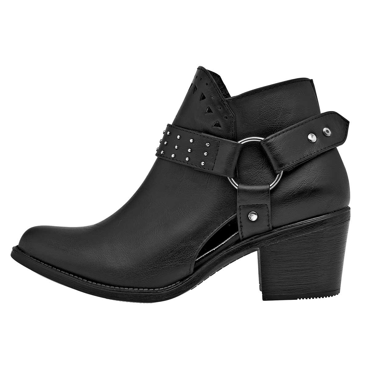 Botas tipo western Exterior Piel sintética Color Negro Para Mujer De Moramora