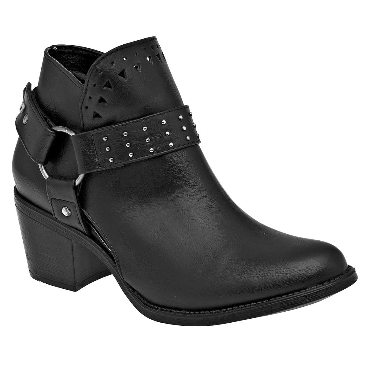 Botas tipo western Exterior Piel sintética Color Negro Para Mujer De Moramora