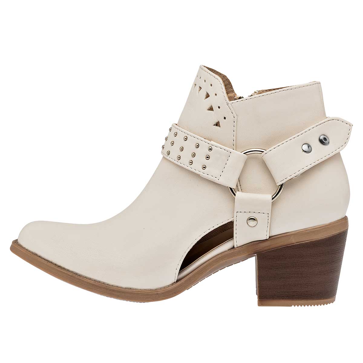 Botas tipo western Exterior Piel sintética Color Blanco Para Mujer De Moramora