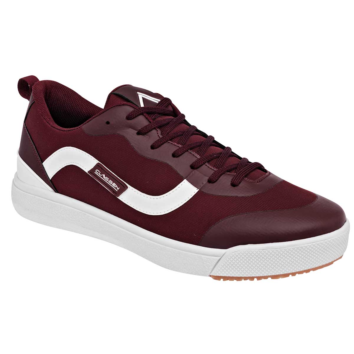 Tenis con cordones Exterior Sintético Color Vino Para Hombre De Clasben