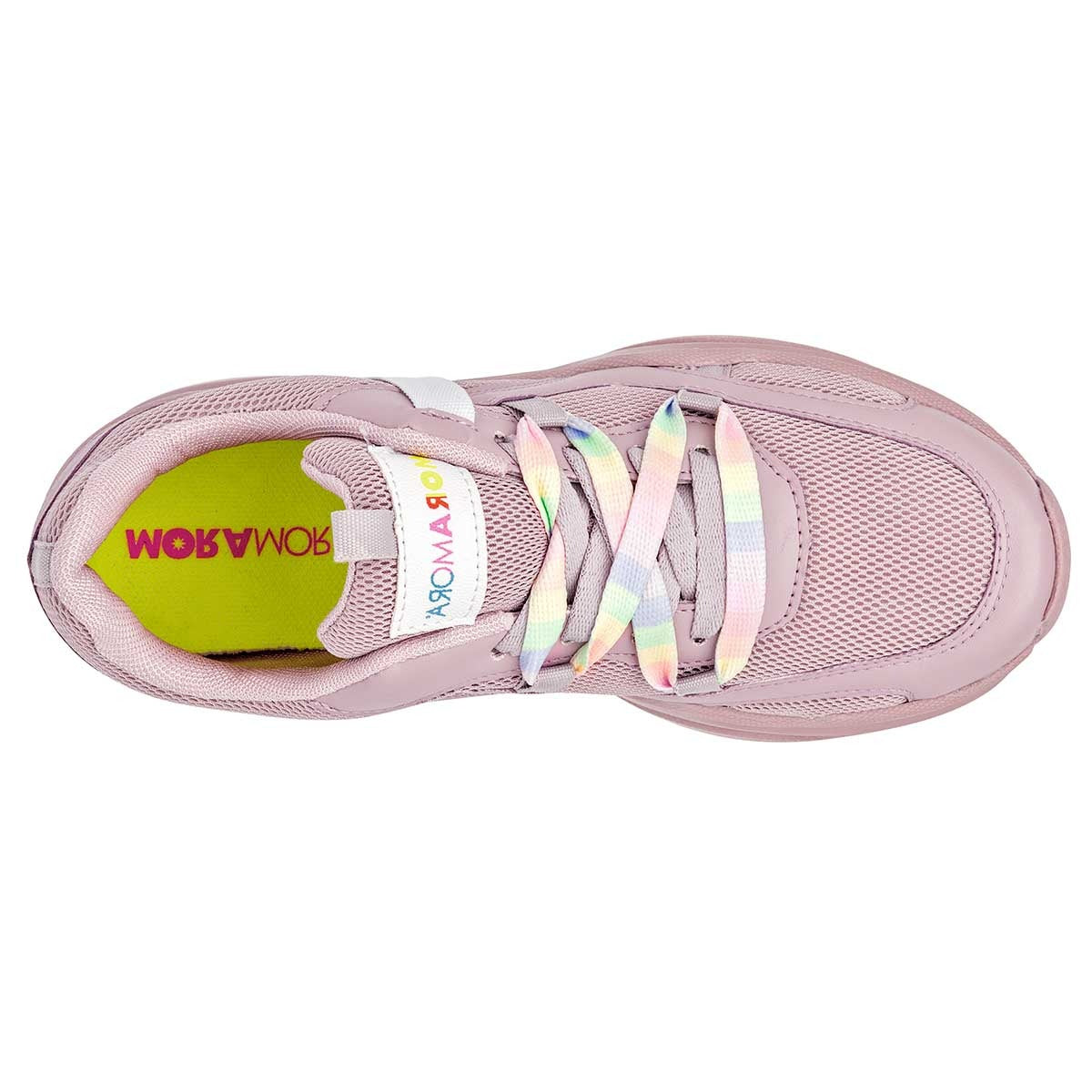 Tenis tipo deportivo Exterior Textil Color Lila Para Mujer De Moramora